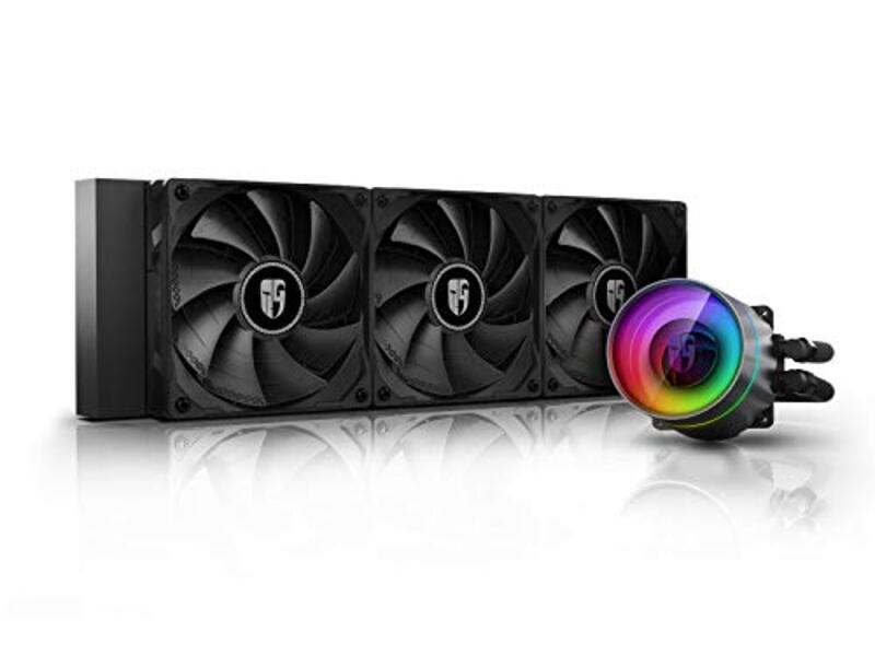 

Deep Cool Castle 360EX Addressable RGB AIO Liquid CPU Cooler, Black