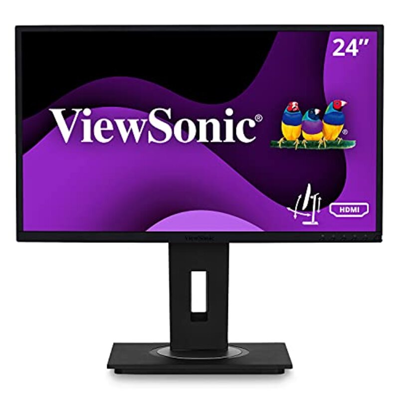 

Viewsonic 24 inch Ergonomic Monitor With Hdmi Displayport Usb And 40 Degree Tilt, VG2448, Black