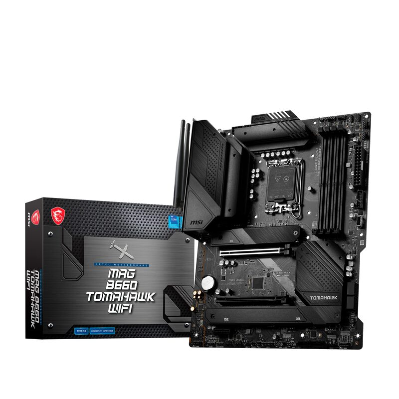 

MSI MAG B660 TOMAHAWK WIFI LGA 1700 ATX Gaming Motherboard, Black