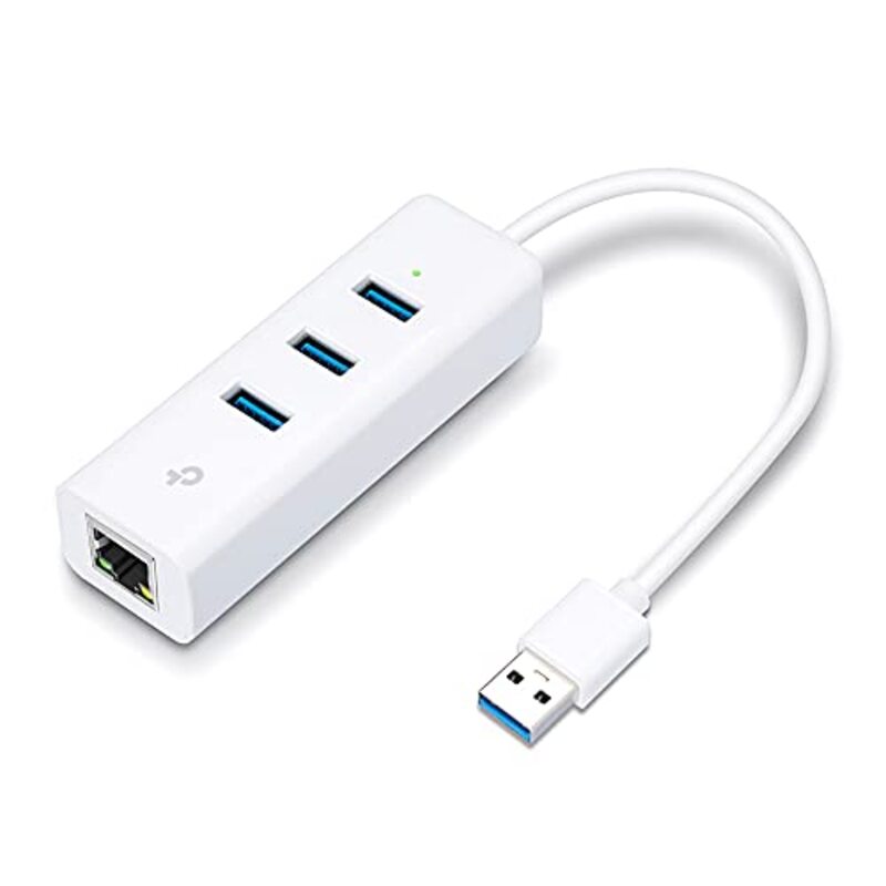 

TP-Link UE330 USB 3.0 3-Port Hub & Gigabit Ethernet Adapter, White