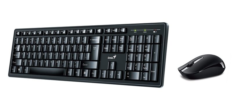 

Genius KM-8200 Wireless English Keyboard & Mouse, Black