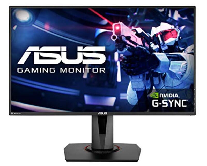 

Asus 27 inch Full HD 1080P 144Hz 1ms Eye Care G-Sync Compatible Adaptive Sync Gaming Monitor, VG278QR, Black