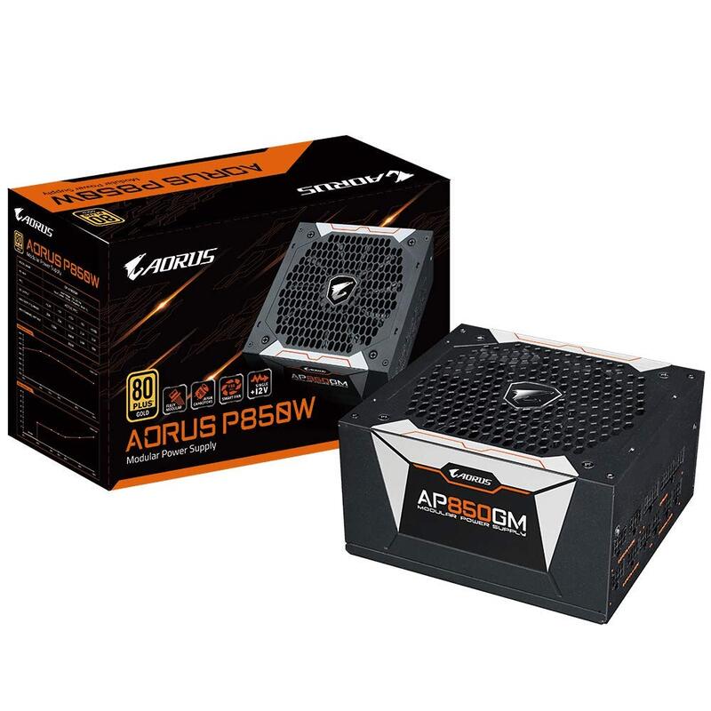 

Gigabyte Aorus P850W 80 Plus Gold 850W Fully Modular Smart Fan Function & Power Protection Power Supply, Black