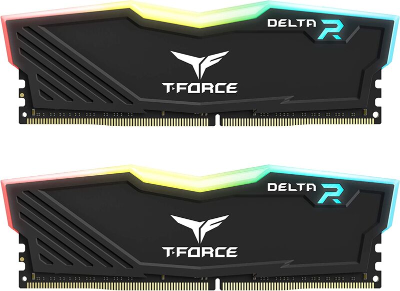 

Teamgroup DDR4 Team T-Force Delta RGB Gaming Memory, 2 x 16GB, 3200 Mhz, 288 Pin DIMM, Black