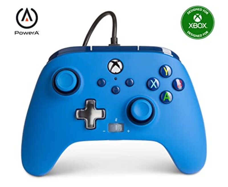 

PowerA 1518811-02 Enhanced Wired Gamepad Controller for Xbox One, Blue