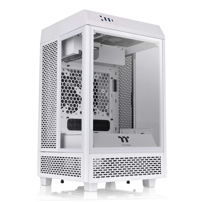 

Thermaltake Tower 100 Snow Edition Tempered Glass Type-C Mini Tower Computer Chassis Supports Mini-Itx Ca-1R3-00S6Wn-00