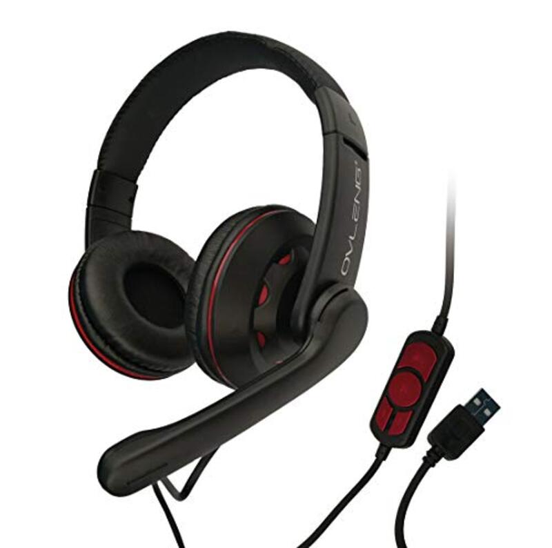 

Ovleng Q5 Professional HIFI Driver Music USB Gaming Headset, Black