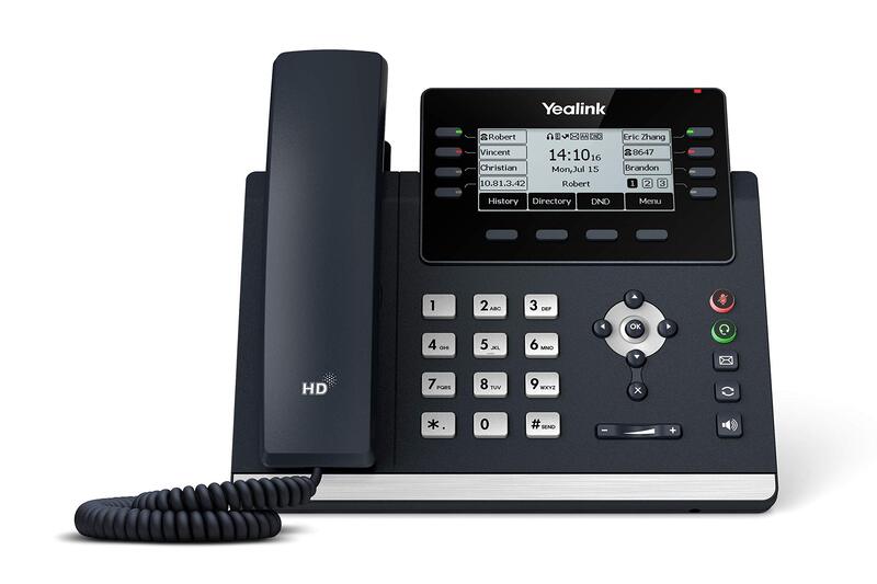 

Yealink SIP-T43U Poe Business IP Telephone, Black