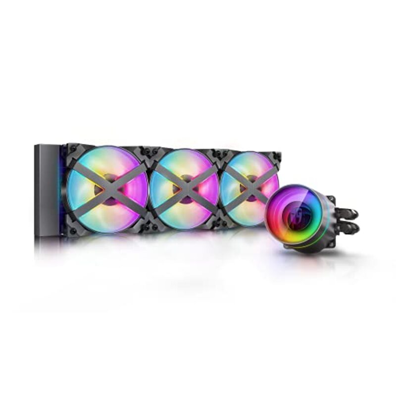 

Deep Cool Castle 360EX RGB CPU Liquid Cooler, 360mm, Grey