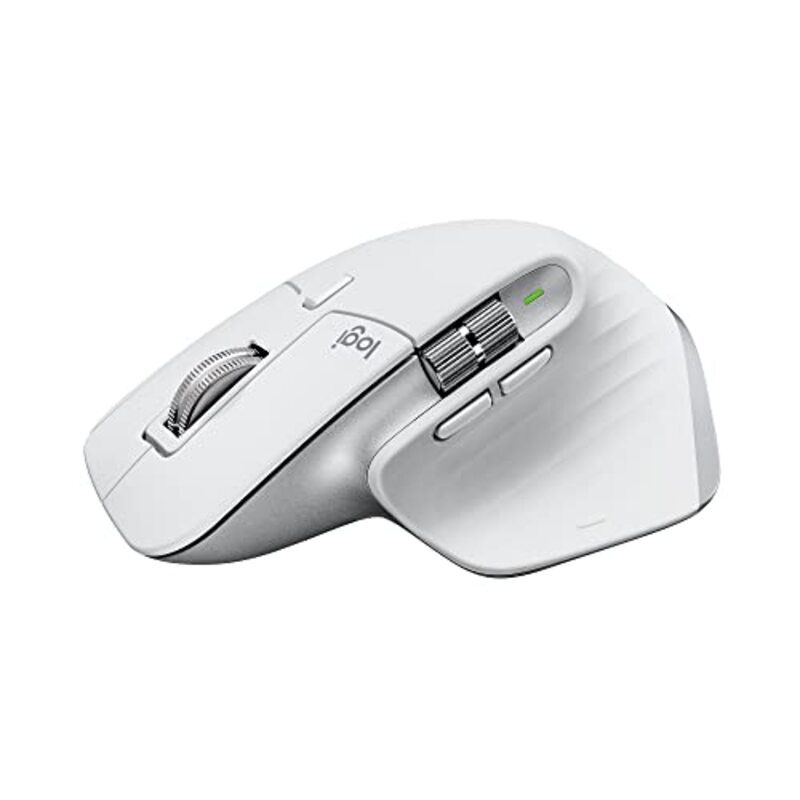 

Logitech MX Master 3S Wireless Optical Mouse, 910-006572, Pale Grey
