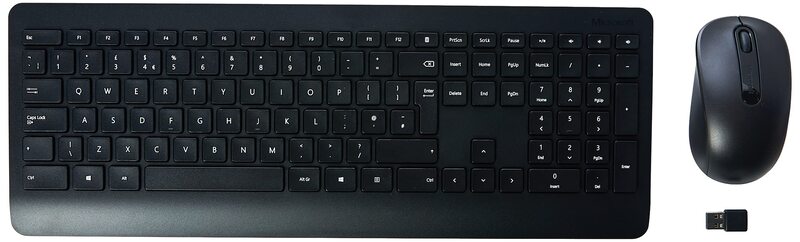 

Microsoft 900 Wireless English Keyboard & Mouse, Black