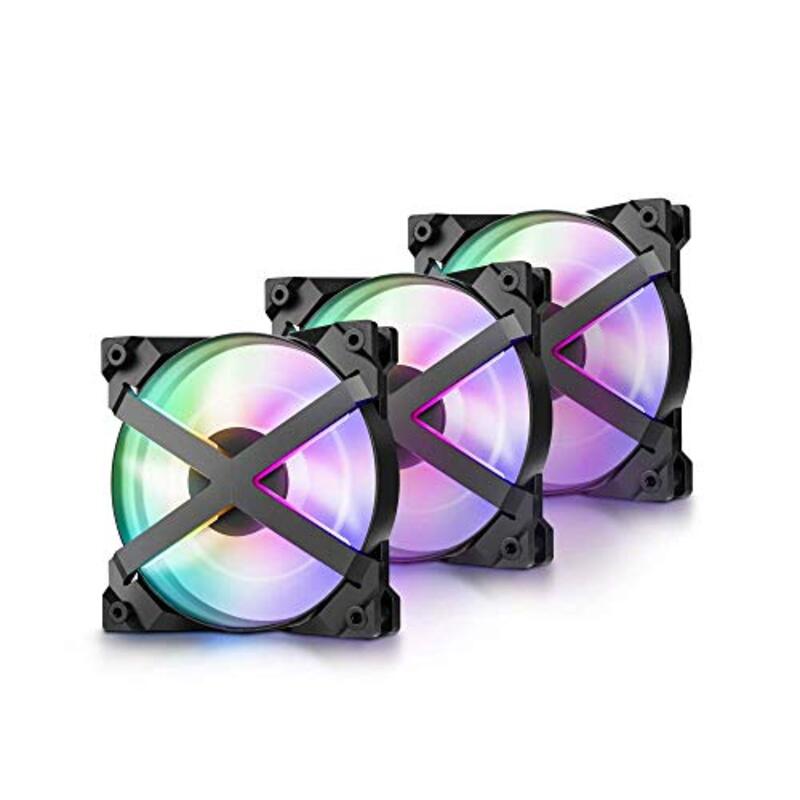 

Deepcool 3 x 120mm PWM Case Fans Radiator Fans, MF120GT, Black