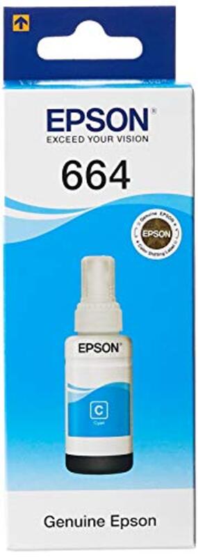 

Epson T664 EcoTank Cyan Ink Bottle