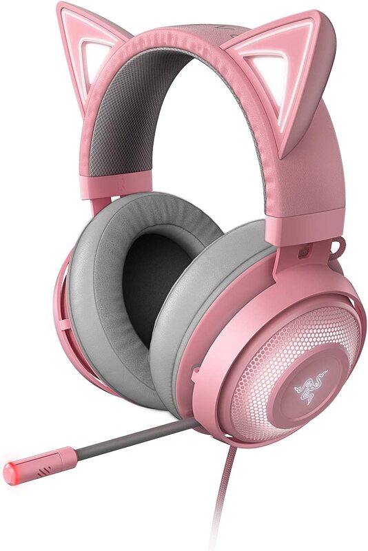 

Razer Kraken Kitty Chroma USB Gaming Headset, Rz04-02980200-R3M1, Quartz Pink