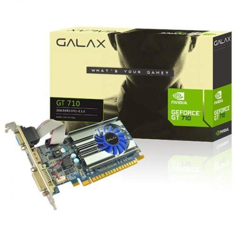 

Galaxy GeForce NVidia Gt710 2GB Graphic Card, Multicolour