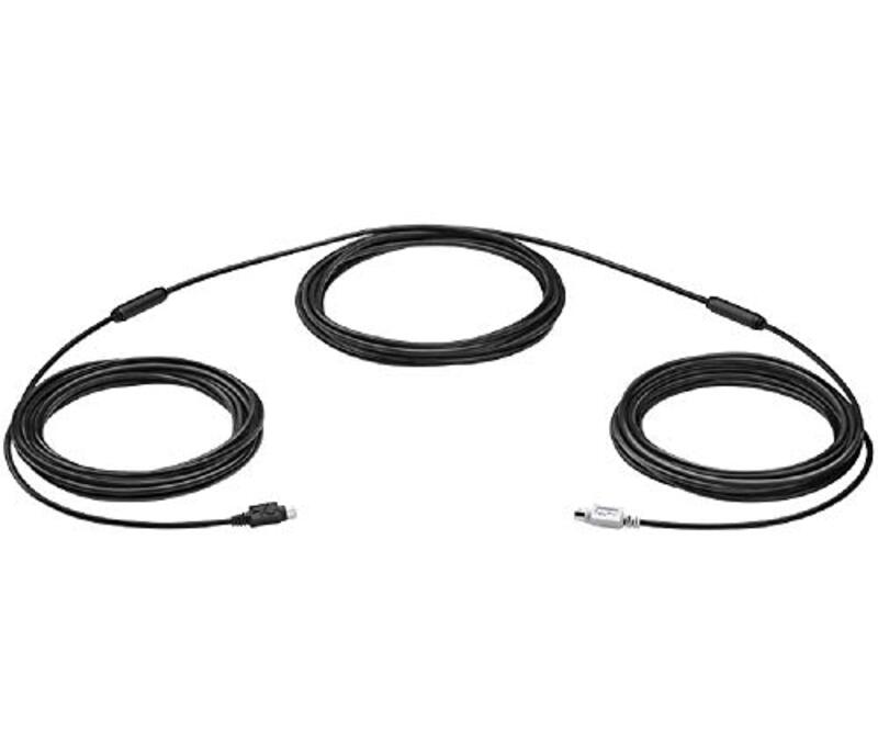 

Logitech 15-Meter Display Cable, 6-Pin Mini Din Male to 6-Pin Mini Din Male for PS2, Computers, Black