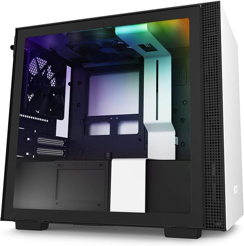 

NZXT H210i, Mini-ITX PC Gaming Case with Front I/O USB Type-C Port/Tempered Glass Side Panel Cable Management/Water-Cooling Ready/Integrated RGB Light