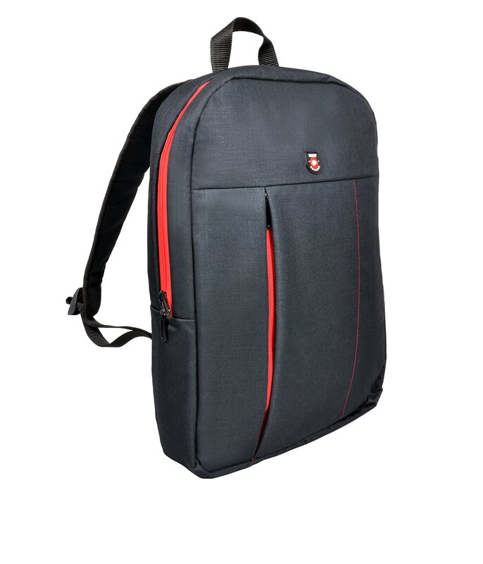

Port Designs 15.6-inch Portland Urban Slim Padded Backpack Laptop Bag, Black/Red