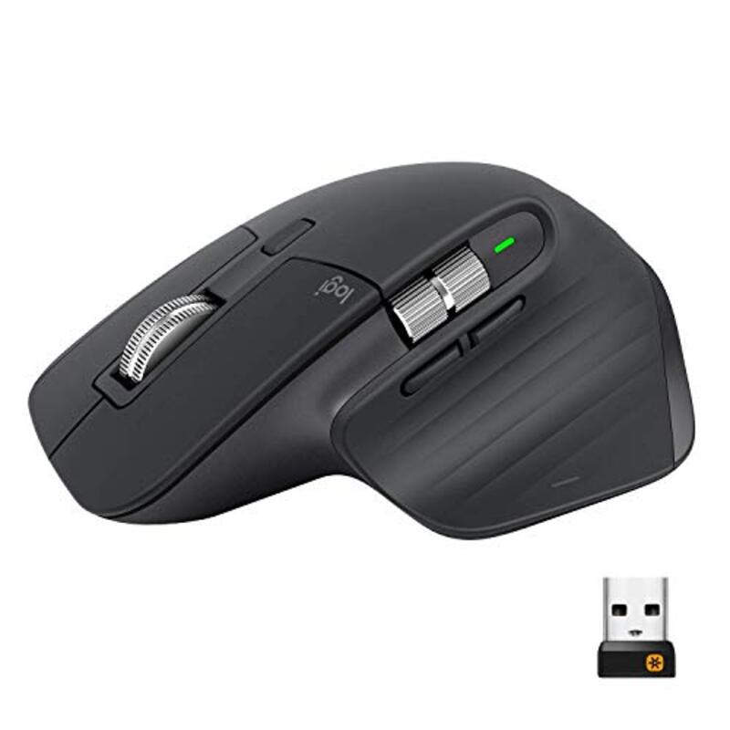 

Logitech MX Master 3 Wireless Optical Mouse, 910-005710, Noir
