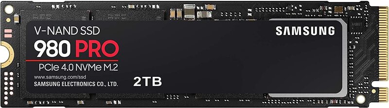 

Samsung 2TB 980 Pro Pcie Nvme Gen4 M.2 Internal Gaming SSD, MZ-V8P2T0B, Black