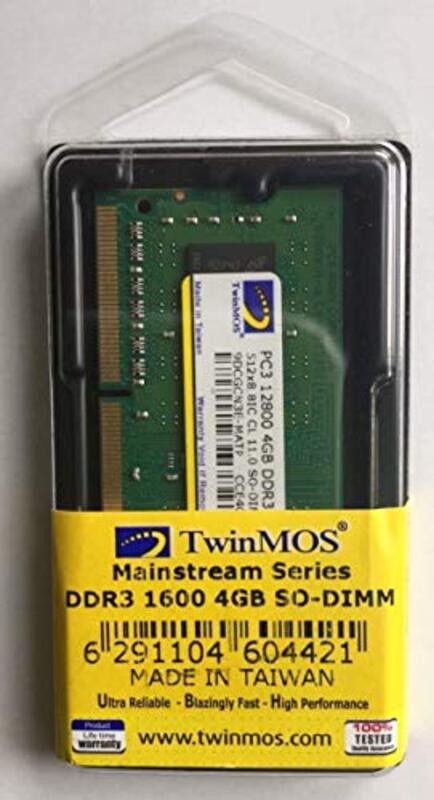 

TwinMOS 4GB DDR3 1600MHz Memory Module for Laptop, Green