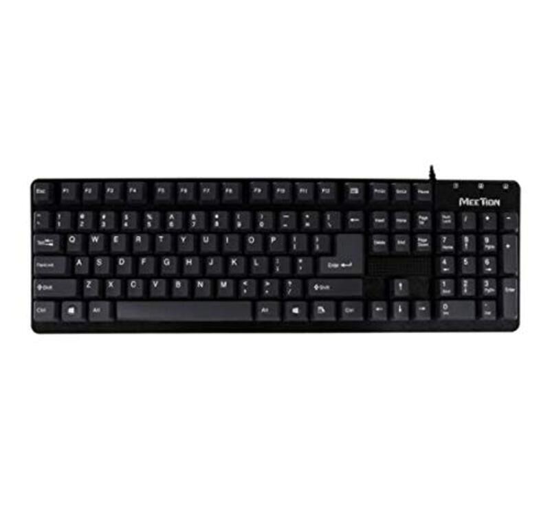 

Meetion K202 USB Wired English Keyboard, Black