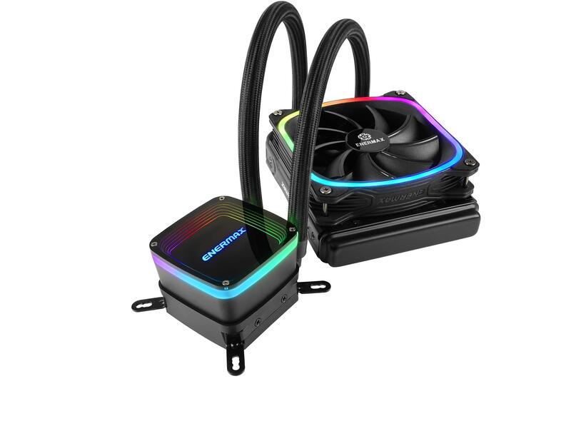 

Enermax Aquafusion AMD AM4/Intel LGA 1200/1151 120 Addressable RGB AIO CPU Liquid Cooler with Dual Chamber Pump, Multicolour