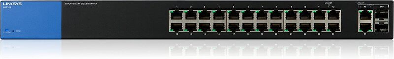 

Linksys LGS326 26-Port Smart Gigabit Switch, Black