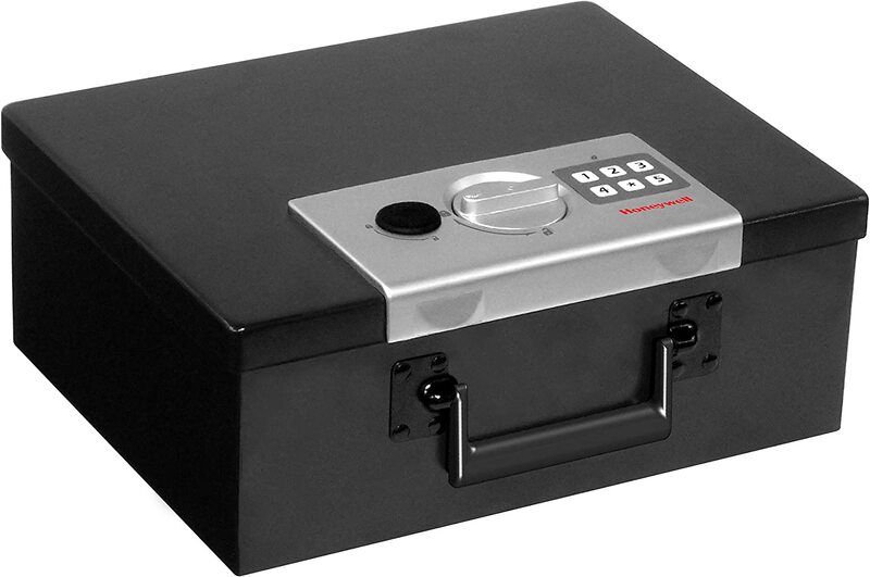 

Honeywell 7 Litres 6108 Fire Resistant Digital Steel Security Box, Black