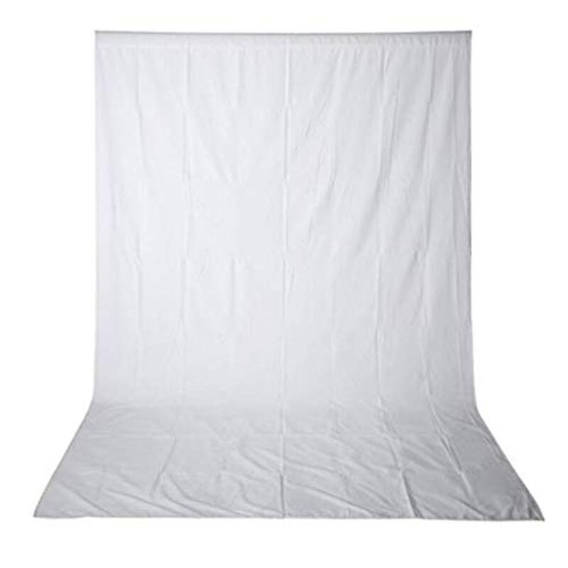 

Visico Cloth-Muslin Background, 3 x 6 Meter, White