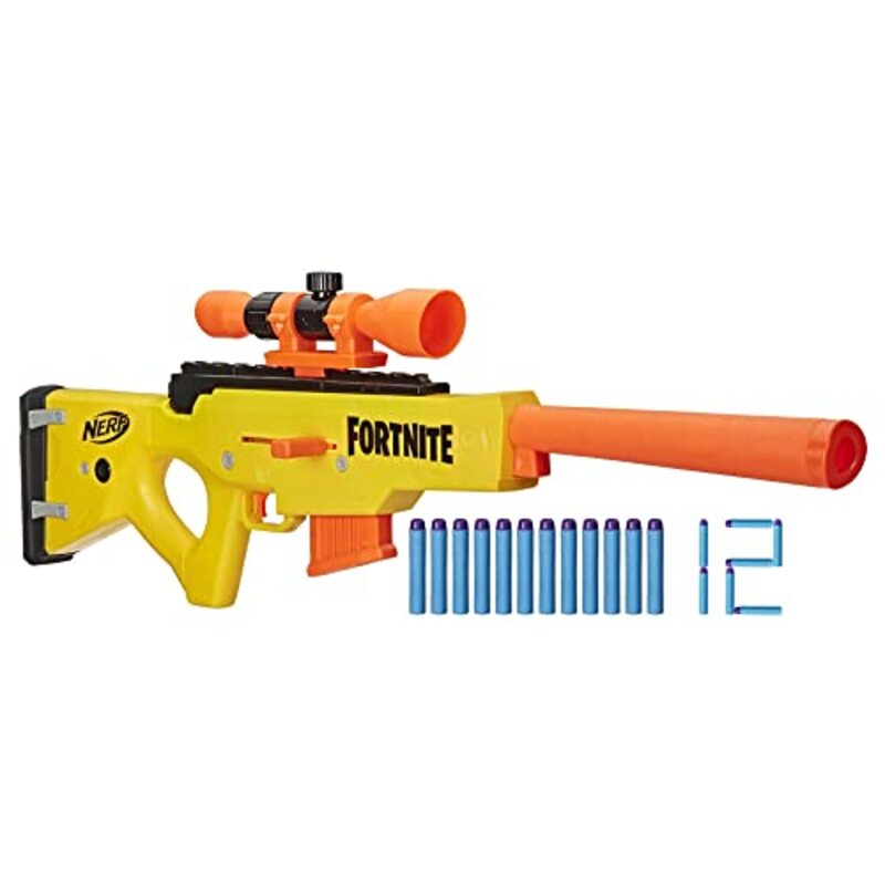

Nerf Fortnite Basr-L Bolt Action Blaster with 6 Dart Clip & 12 Official Nerf Elite Darts, Ages 8+