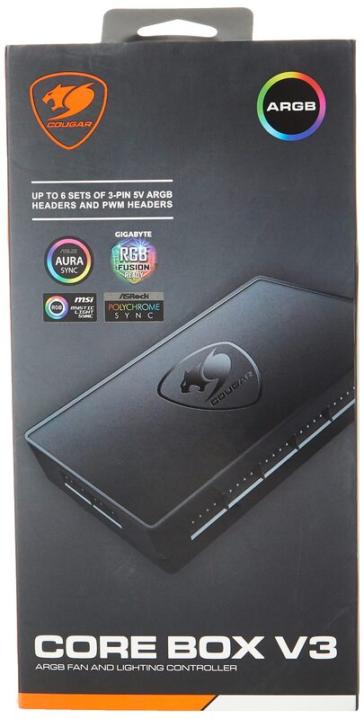 

Cougar V3 Gaming Fan Controller Core Box, 3Mcobxv3.0001, Black