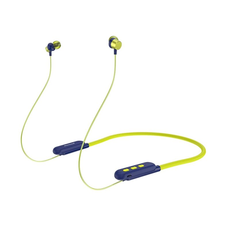 

Honeywell V20 Moxie Wireless/Bluetooth In-Ear Neckband Headphones, Yellow