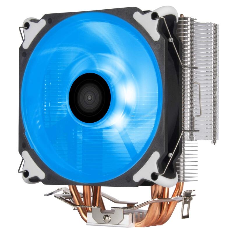 

Silver Stone Heat pipe Argon 4 CPU PWM RGB Cooling Fan, SST-AR12-RGB, 120mm, Blue