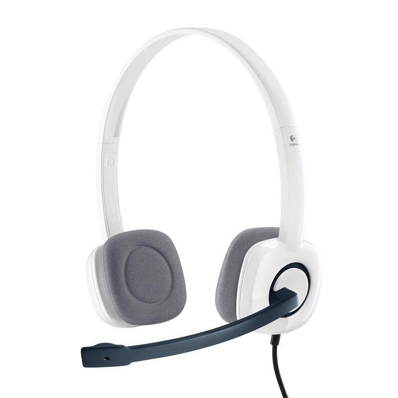 

Logitech H150 Wired On-Ear Noise Cancelling Headphones with Mic, White