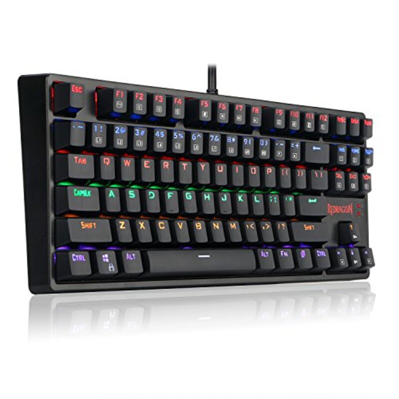 

Multiple Redragon K576R Daksa Mechanical Backlit Wired USB LED Gaming Keyboard for PC, Black