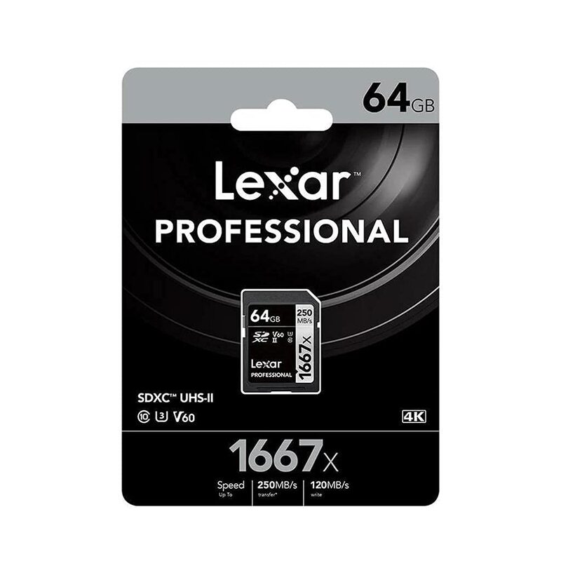 

Lexar 64GB Professional 1667x SDXC UHS-II Memory Card