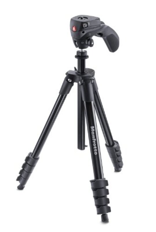 

Manfrotto Tripod Digital Camera, Mkcompactacn-bk, Black