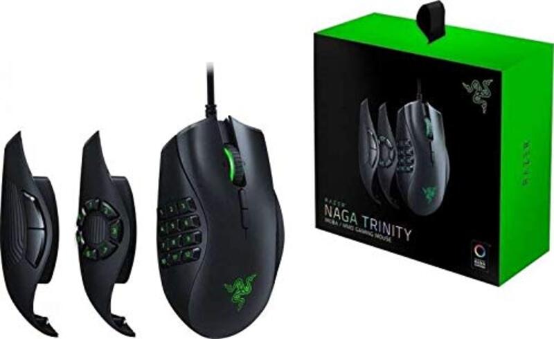 

Razer R3M1 Naga Trinity Wired Gaming Optical Mouse, Black