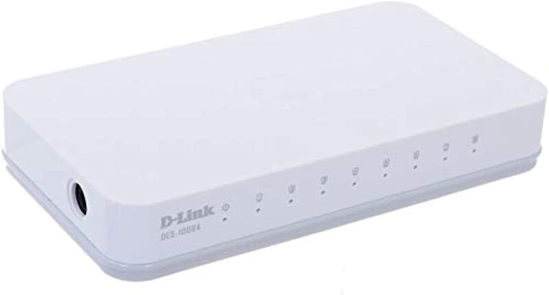 

D-Link 8-Port 10/100 Desktop Switch, DES-1008A, White