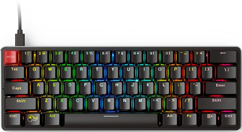 

Glorious Modular Mechanical Gaming Keyboard with Pre-Built Compact, Black