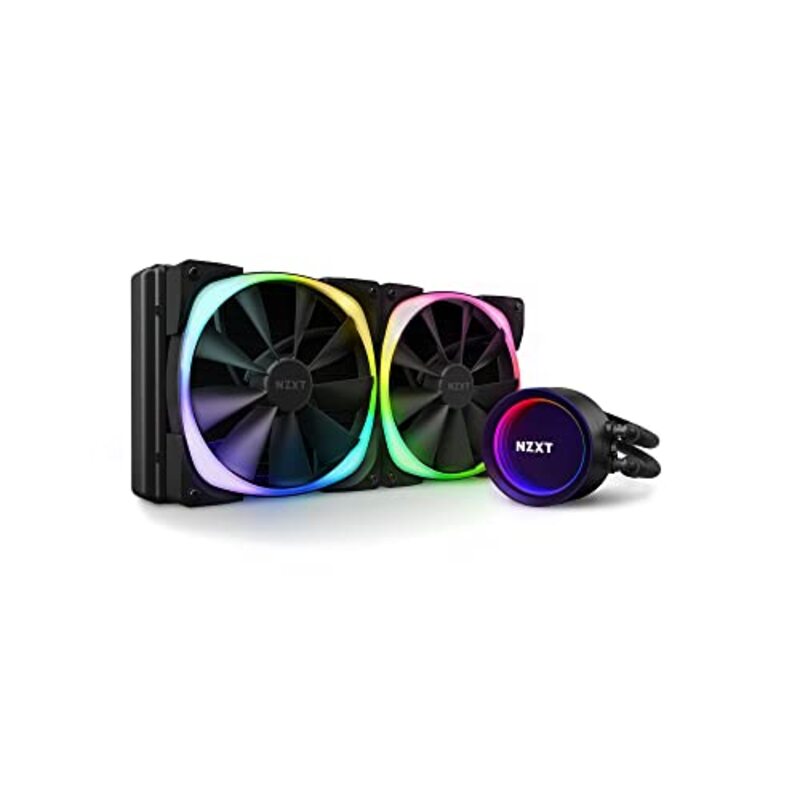 

Nzxt Kraken 280mm X63 Rgb Aio Rgb Cpu Liquid Cooler, Rl-Krx63-R1, Black