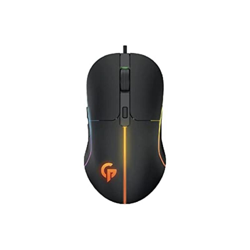 

Porodo 7D Wired 6 Breathing RGB Wired Gaming Mouse, Black
