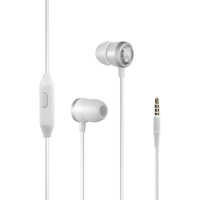 

Promate Ingot Wired In-Ear Wired Headphones with Mic, Silver