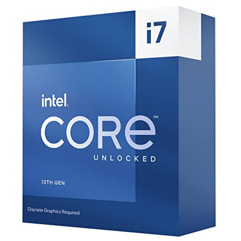 

Intel Core i7-13700KF Desktop Processor, Blue