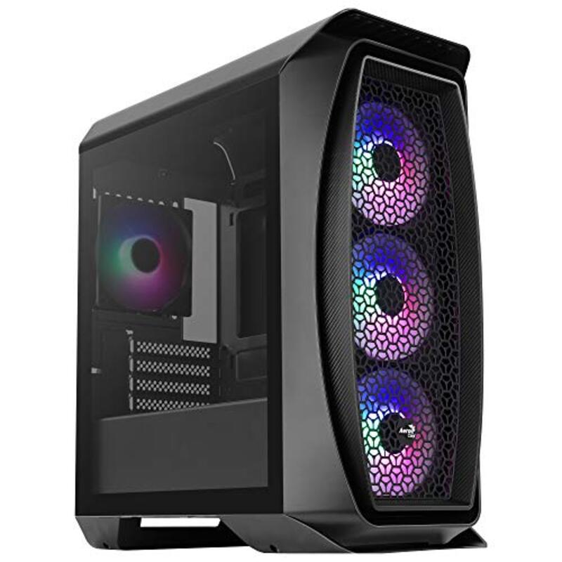 

Aerocool PC Case Micro ATX 4 Fans 2 Panel, Black