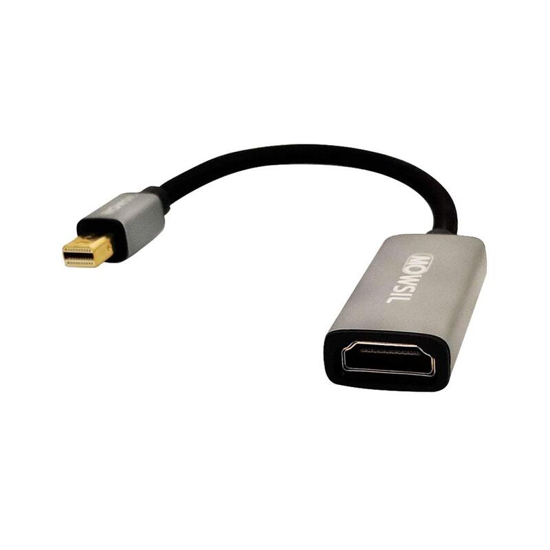 

Mowsil Mini DP to HDMI Converter Adapter, HDMI to Mini Display Cable, Grey