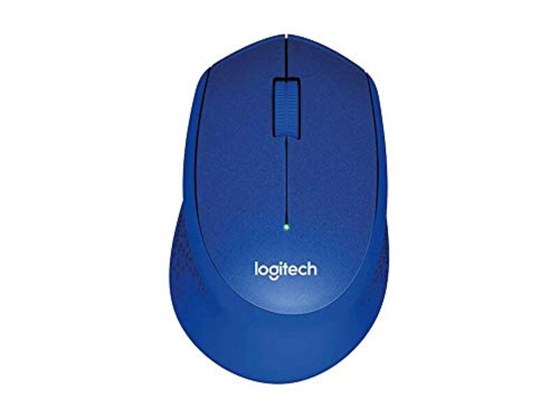 

Logitech M330 Silent Plus Wireless Optical Mouse, Blue