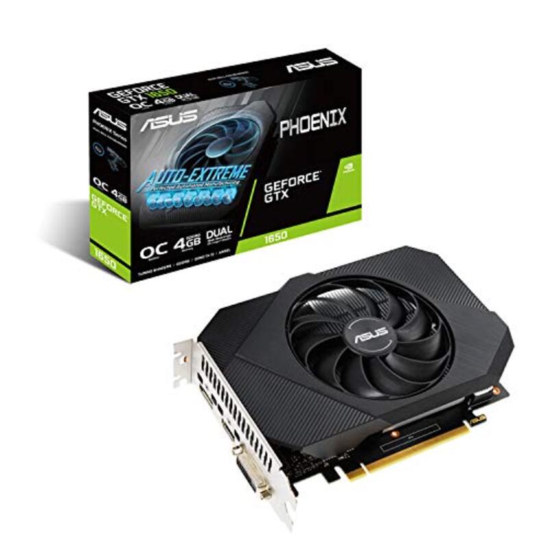 

Asus GeForce Graphics Board, PH-GTX1650-O4GD6-P, Black