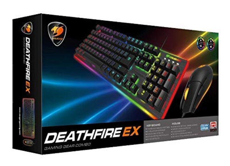 

Cougar Deathfire EX Gaming Hybrid Mechanical Keyboard & RGB Mice Combo, Black